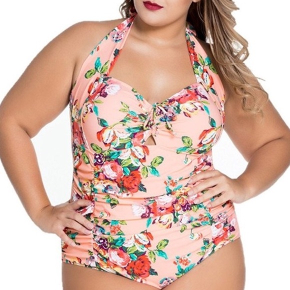 Chase Secret Other - ⬇Halter Plus Size Swimsuit
